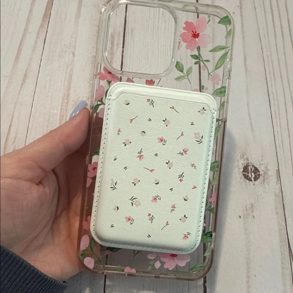 White Floral Portable magnet Bank Case